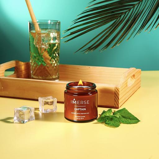 Ароматическая свеча Immerse «Captain» 110 мл ОПТ фото 1