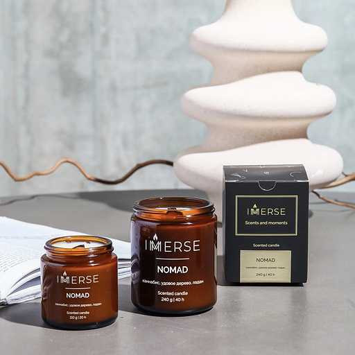 Ароматическая свеча Immerse «Nomad» 110 мл ОПТ фото 3