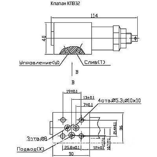 Гидроуправляемый клапан КГВ32.000 фото 3