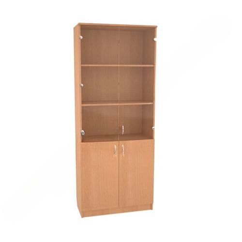 VH 1002 Шкаф для книг со стеклом. 800х380х1970 ОПТ фото 1