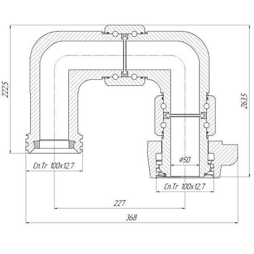Колено шарнирное КШ-70.00.000-03 фото 2