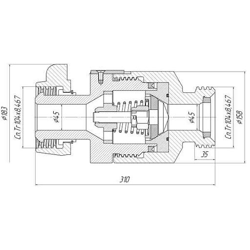 Клапан обратный АСК КО-50.70.000А фото 1