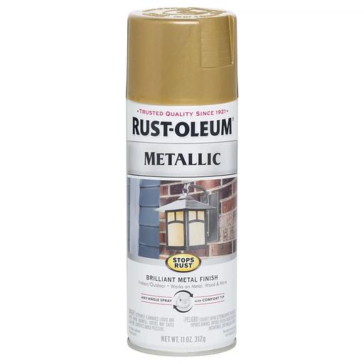 Краска RUST OLEUM с эффектом трещин - базовое покрытие, золото, спрей 0,34 кг опт фото 1