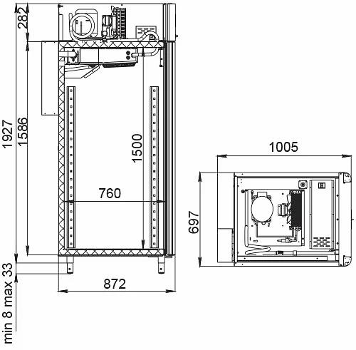Шкаф холодильный для вызревания «Cheese Inox» CS107 фото 2