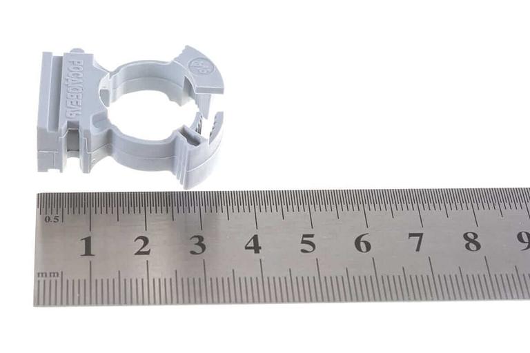 Клипса с замком для крепления труб 16 мм ОПТ фото 4