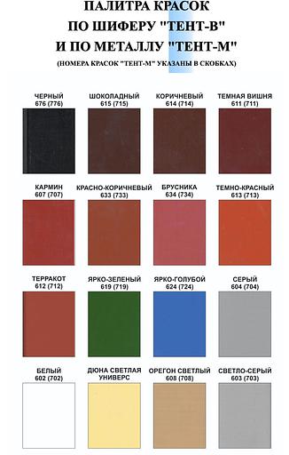 Краска «ТЕНТ-М» по металлу 10 кг ОПТ фото 2