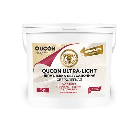Шпатлевка QUCON ULTRA LIGHT 1л интерьерная безусадочная опт фото 1