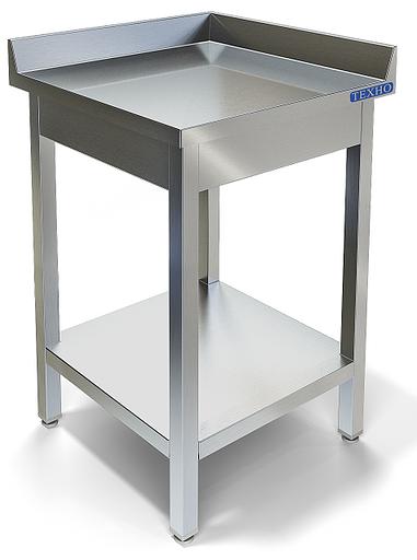 Стол угловой разделочный, каркас труба, полка сплошная СПП-223/707У (700x700x850 мм) фото 1