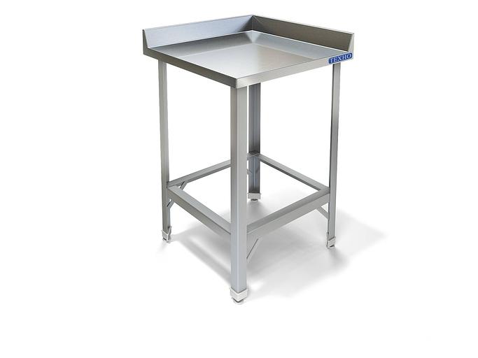 Стол угловой разделочный, каркас труба, обвязка СПП-232/600У (600x600x850 мм) фото 1