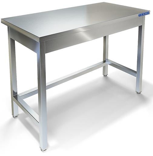 Стол разделочный производственный для кухни без борта, каркас труба, обвязка СП-832/600 (600x600x850 мм) фото 1