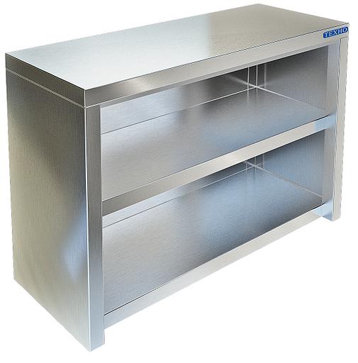 Полка-шкаф кухонная без дверей из нержавеющей стали ПН-123/1300 (1300x350x600 мм) фото 1