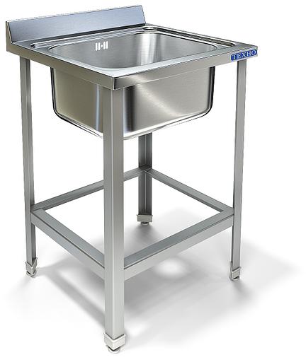 Ванна моечная цельнотянутая односекционная ВМ-18/557 (600x700x850 мм) фото 1