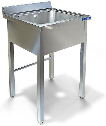 Ванна моечная цельнотянутая с фартуком (односекционная) ВМ-13/446 (500x600x850 мм) фото 1