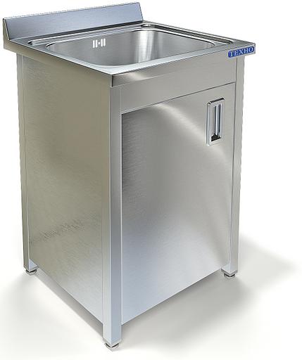 Ванна моечная цельнотянутая с фартуком (односекционная) ВМ-17/657 (700x700x850 мм) фото 1