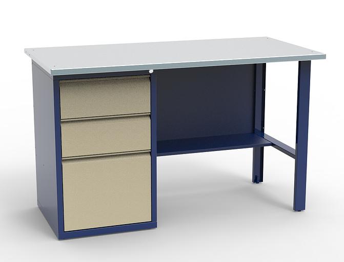 Верстак слесарный рабочий однотумбовый СВ-1Т.03.00.14_сб2 фото 2