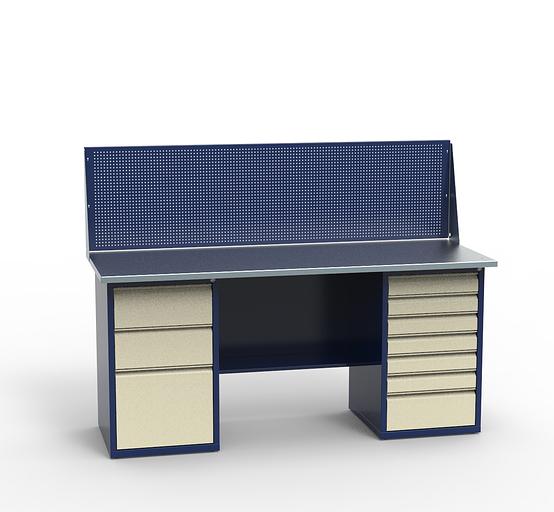 Верстак слесарный железный для мастерской СВ-2Т.03.07.19_сб1 фото 1