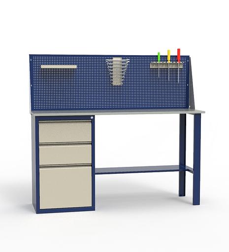 Верстак для гаража металлический однотумбовый ЛВ-1Т.03.00_сб3 фото 1