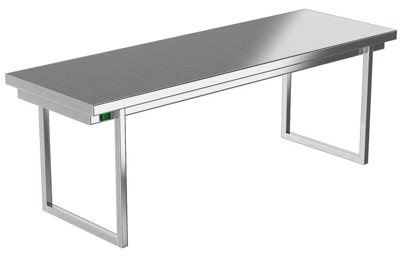 Тепловая полка нейтральная одноярусная для кухни ПН-811/804Т (800x400x400 мм) фото 1