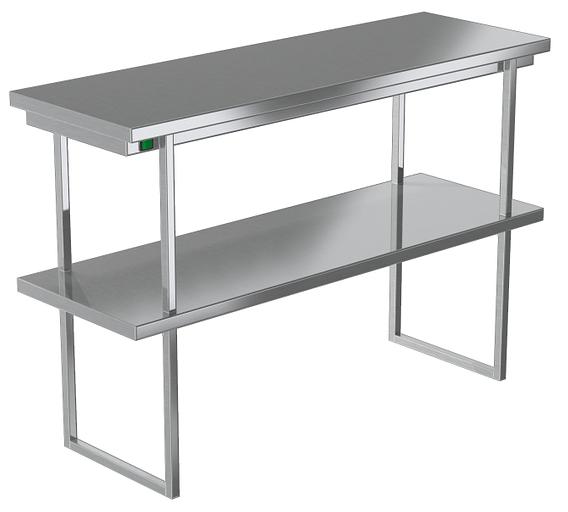 Тепловая полка комбинированная настольная для раздачи ПН-820/2003ТК (2000x300x800 мм) фото 1