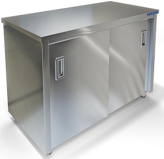 Стол-тумба без борта задняя стенка оцинкованная сталь СПС-124/1100 (1100x600x850 мм) фото 1