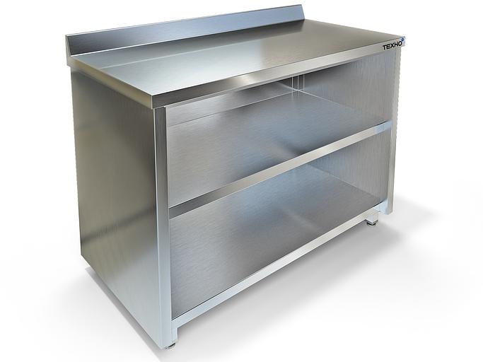 Стол-тумба для столовой без дверей борт задняя стенка оцинкованная сталь СПС-223/500 (500x600x850 мм) фото 1