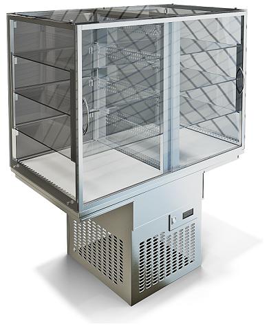 Виола витрина охлаждаемая из нержавейки ВО-1025Д (1025x590x1240 мм) фото 1