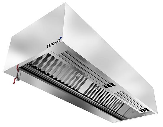 Вентоотсос из нержавейки в форме короба пристенный приточно-вытяжной МВО-0,6МС-1,1ПК (600x1100x400 мм) фото 1