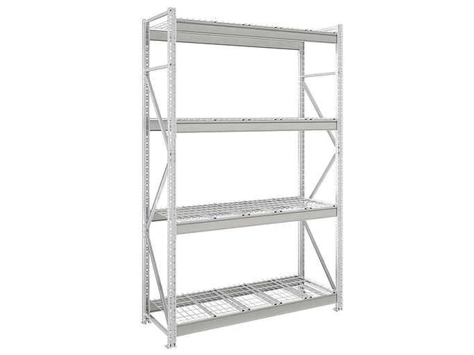 Стеллаж MS Pro 250/150x60/4 с сетчатыми полками фото 2