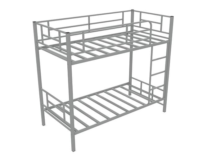 Кровать двухъярусная металлическая - СЕВИЛЬЯ-2 серая фото 1