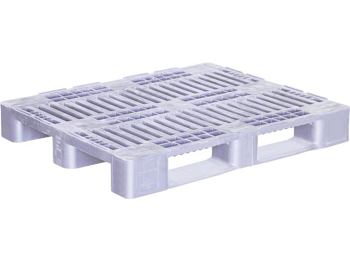 Паллет 1200х800х160 перфорированный, с бортиком 7мм, H1 серый фото 1