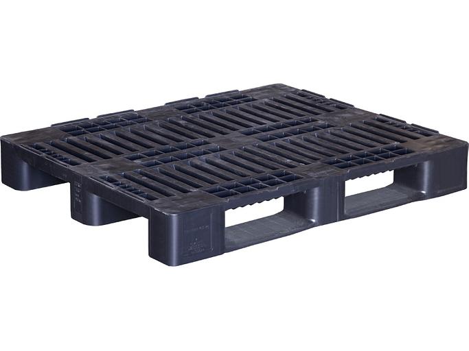Паллет пластиковый перфорированный 1200х800х160 c бортиком 7 мм Н1 фото 1