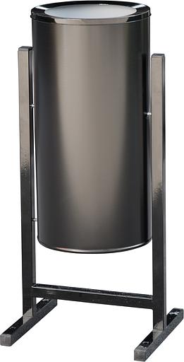 Урна уличная 25 литров черн. фото 1