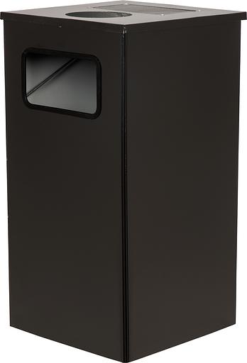 Урна 80 литров Квадро-11 черный фото 1