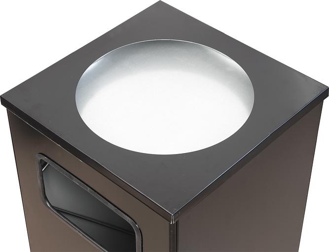 Урна 80 литров Квадро-13 черный фото 2