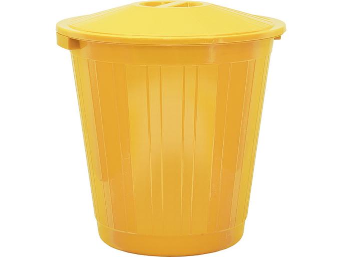 Бак с крышкой (70 л) желтый фото 1