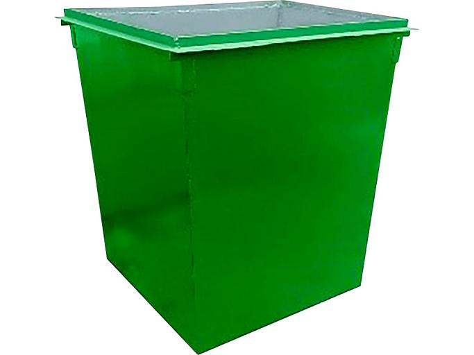 Контейнер металл 750л. для ТБО зелёный фото 1