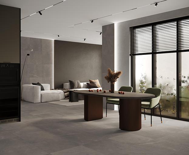 Splash grey керамогранит серый сатинированный карвинг 60x60 опт фото 2