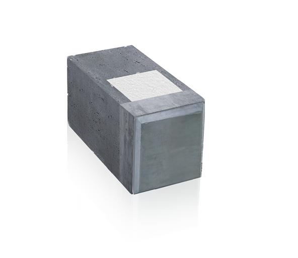 Термоблок доборный фактурованный «гладкая фаска» 200х396х590 мм фото 1