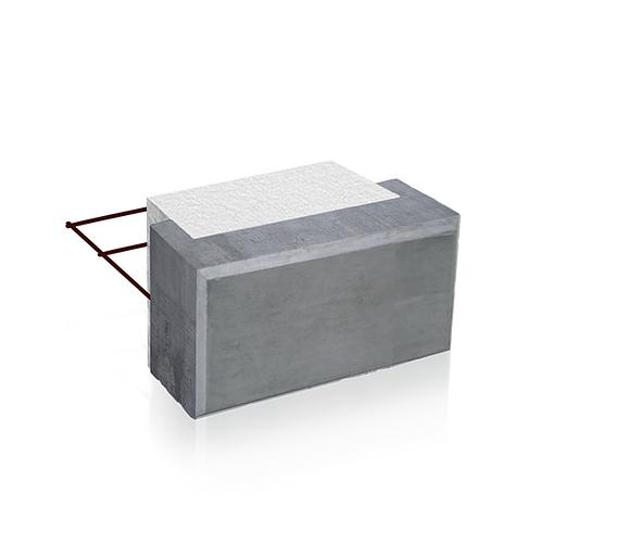 Термоблок поясной фактурованный «гладкая фаска» 200х390 мм рядовой фото 1