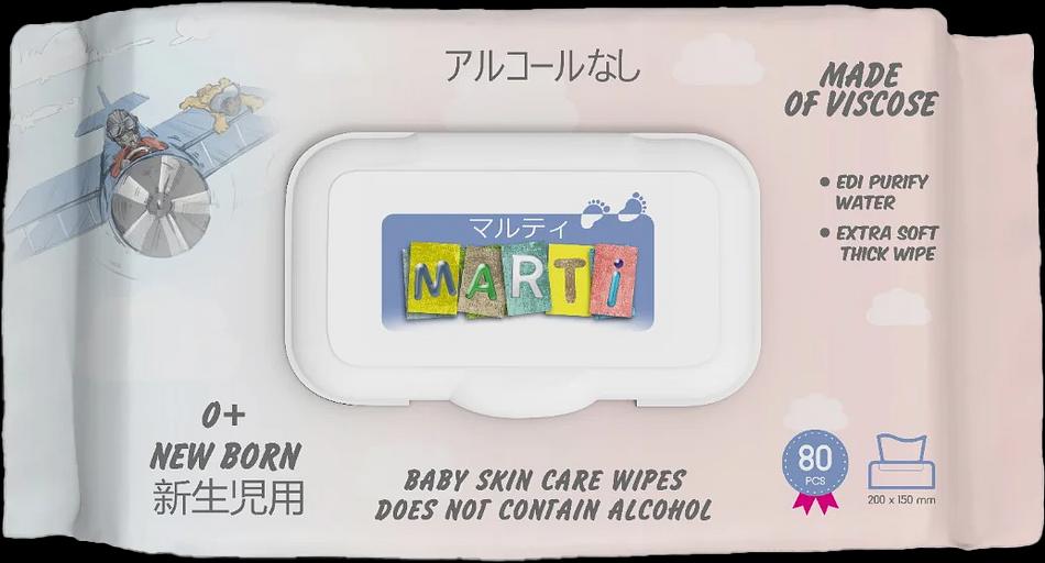 Детские влажные салфетки (80 шт) Marti ОПТ фото 1