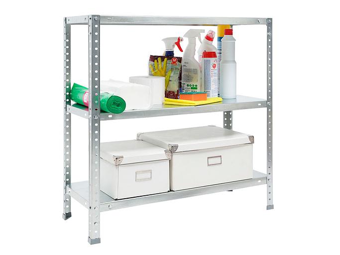 Стеллаж лёгкий ES 75KD/75X30/3 оцинкованный-ПТ ОПТ фото 4