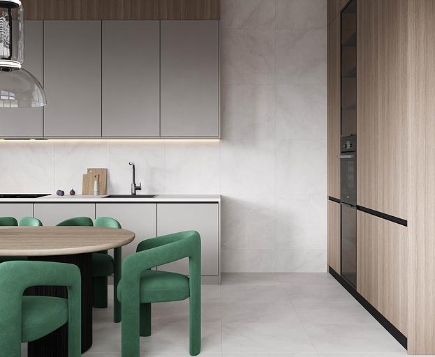 Horison blanco керамогранит светло-серый матовый карвинг 60x120 опт фото 2