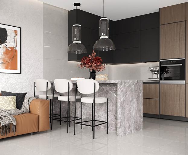 French smoke керамогранит светло-серый полированный 60x120 опт фото 2