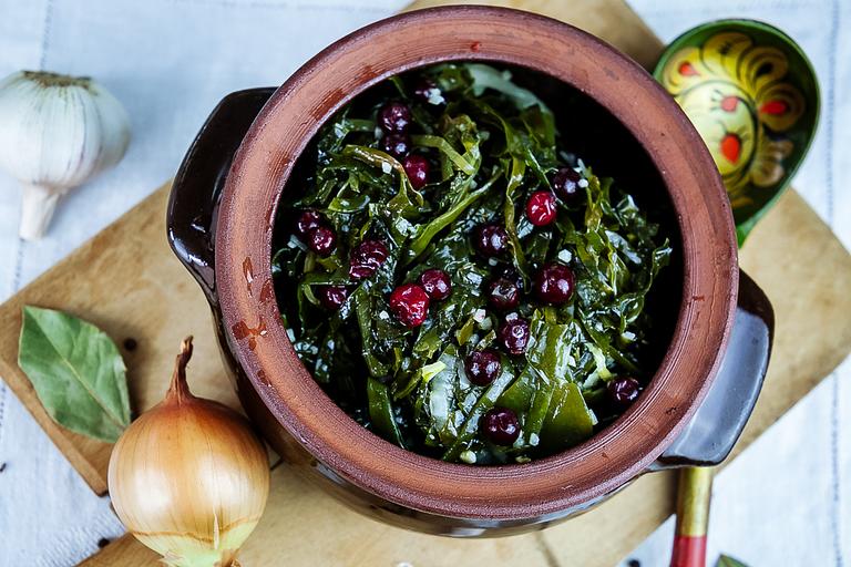 Морская капуста маринованная c клюквой ОПТ фото 3