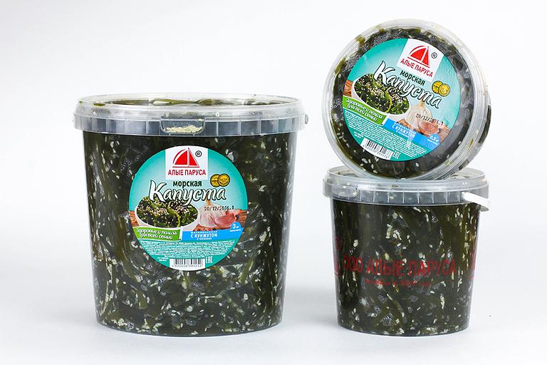 Морская капуста маринованная c кунжутом ОПТ фото 1