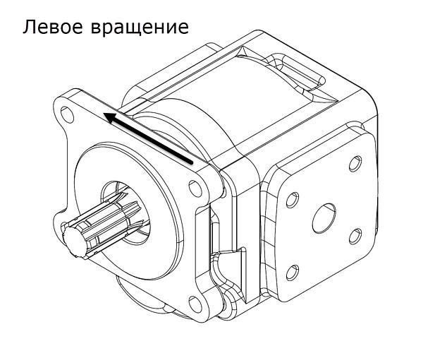 Насос шестеренный QHD1-51L-B01D20-SS09S08-NP.V1H4 (CZENRU) аналог НШ-50 фото 1
