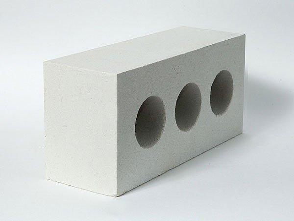 Кирпич силикатный пустотелый облицовочный полуторный белый «Михайловский» фото 1