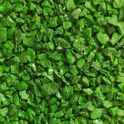 Окрашенная резиновая крошка «Эко» мята ОПТ фото 1