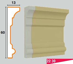 Межэтажные пояса из пенополистирола 13х60 см (22 30) ОПТ фото 1