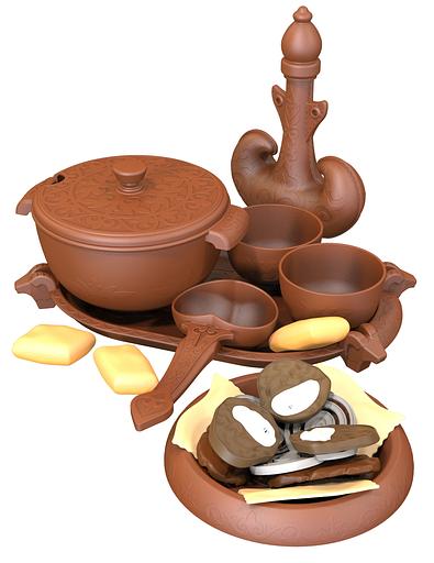 Национальная посуда «Дастархан» ОПТ фото 1